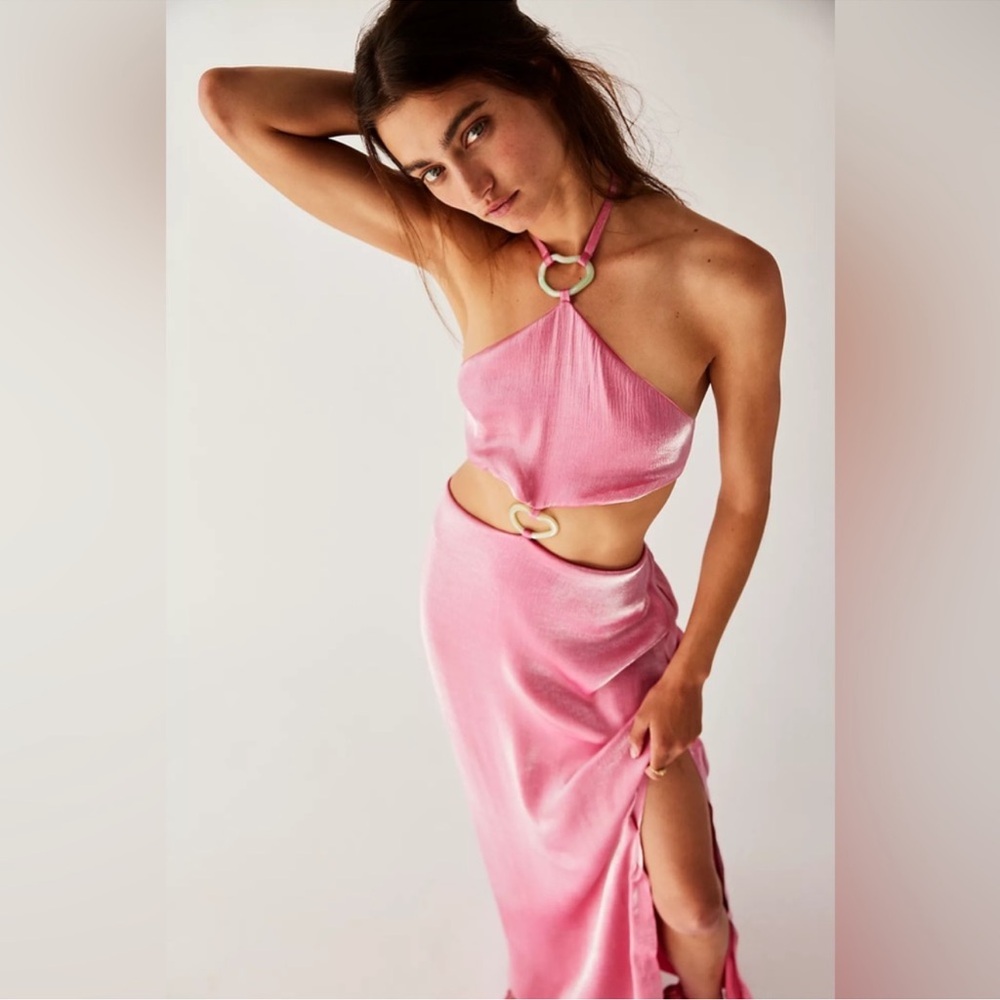 BAOBAB Kira Pink Maxi Dress M - Picture 5 of 7